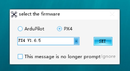 Select firmware version